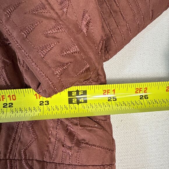 Burnt Orange Embroidered Lined Open Front Jacket Size 18W by Alfred Dunner - Picture 8 of 12